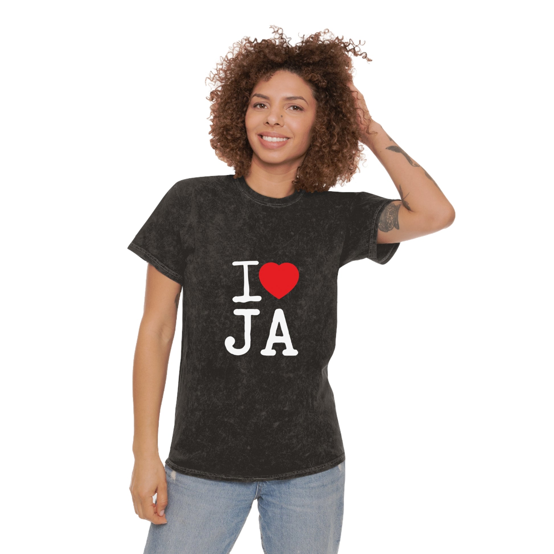 Mineral Wash T-Shirt – I ❤️ JA Edition