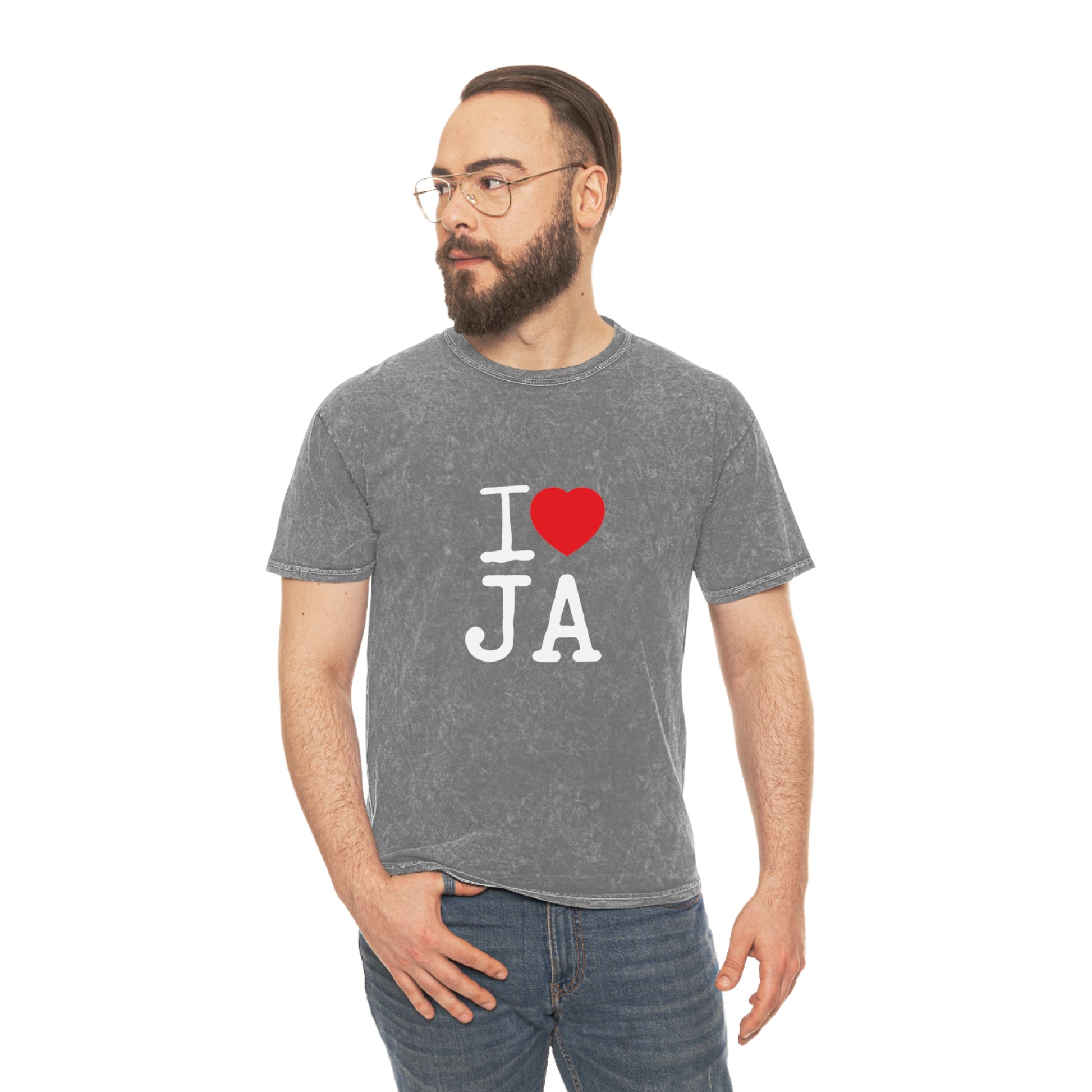 Mineral Wash T-Shirt – I ❤️ JA Edition