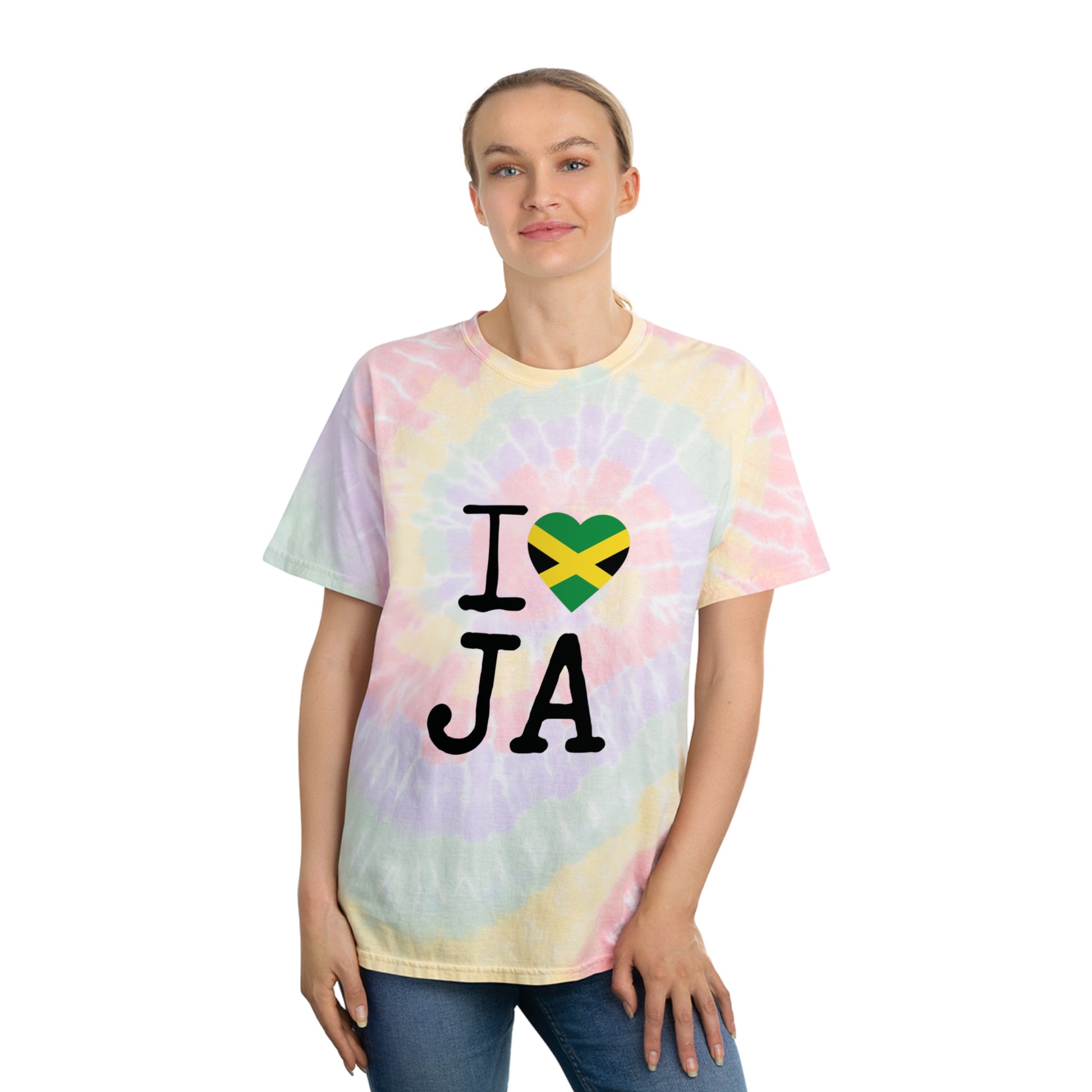 I ❤️ JA Tie-Dye Spiral Tee