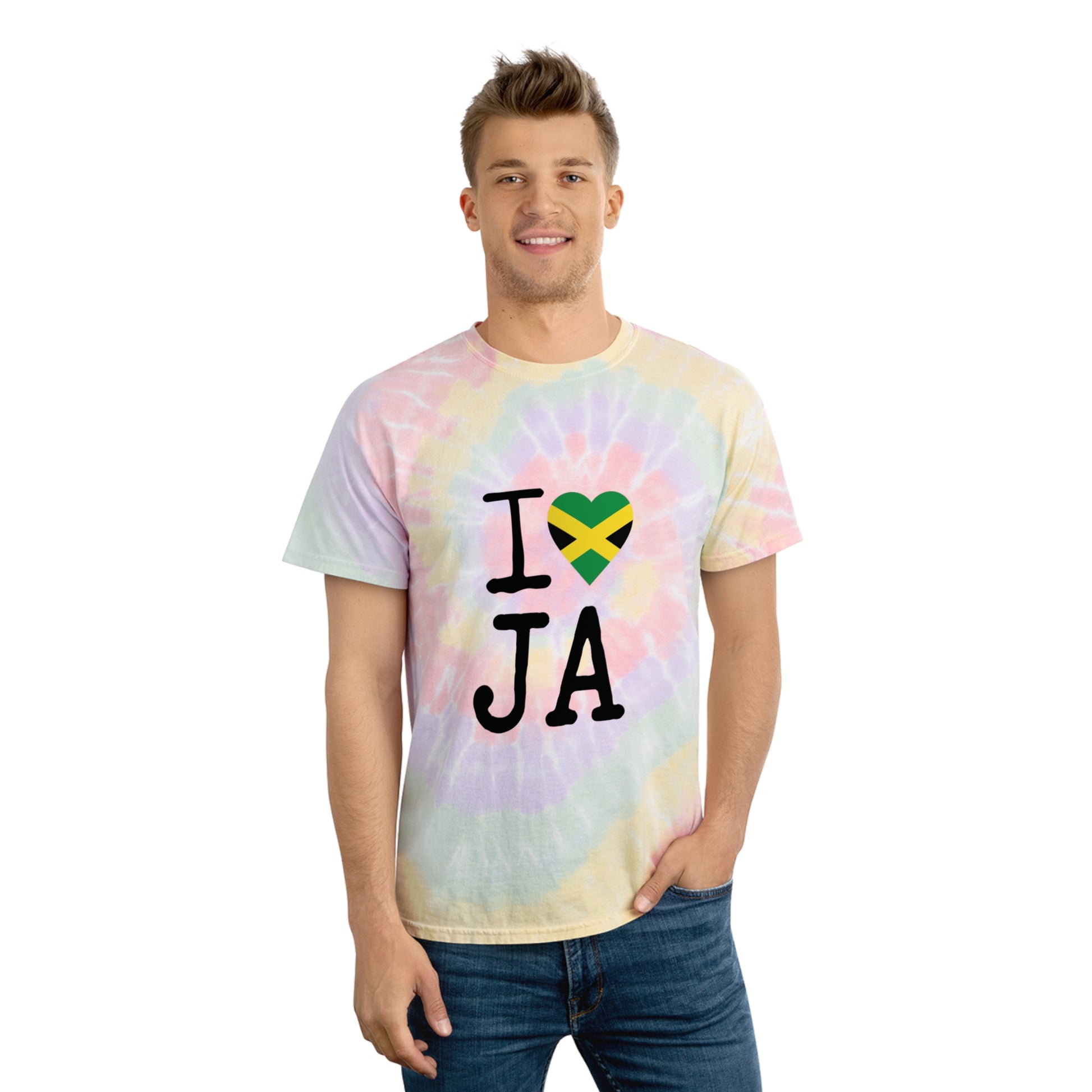 I ❤️ JA Tie-Dye Spiral Tee