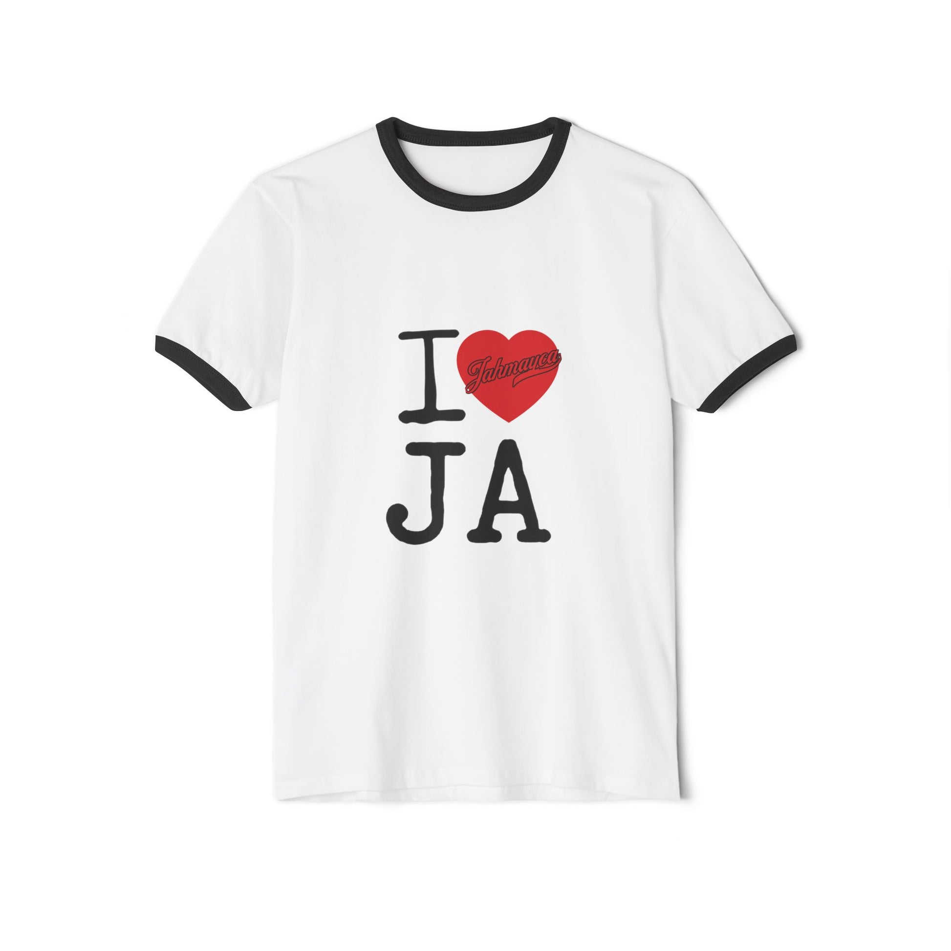 I Love JA Ringer Tee - JAHMAYCA