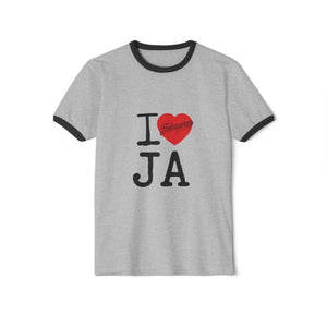 I Love JA Ringer Tee - JAHMAYCA