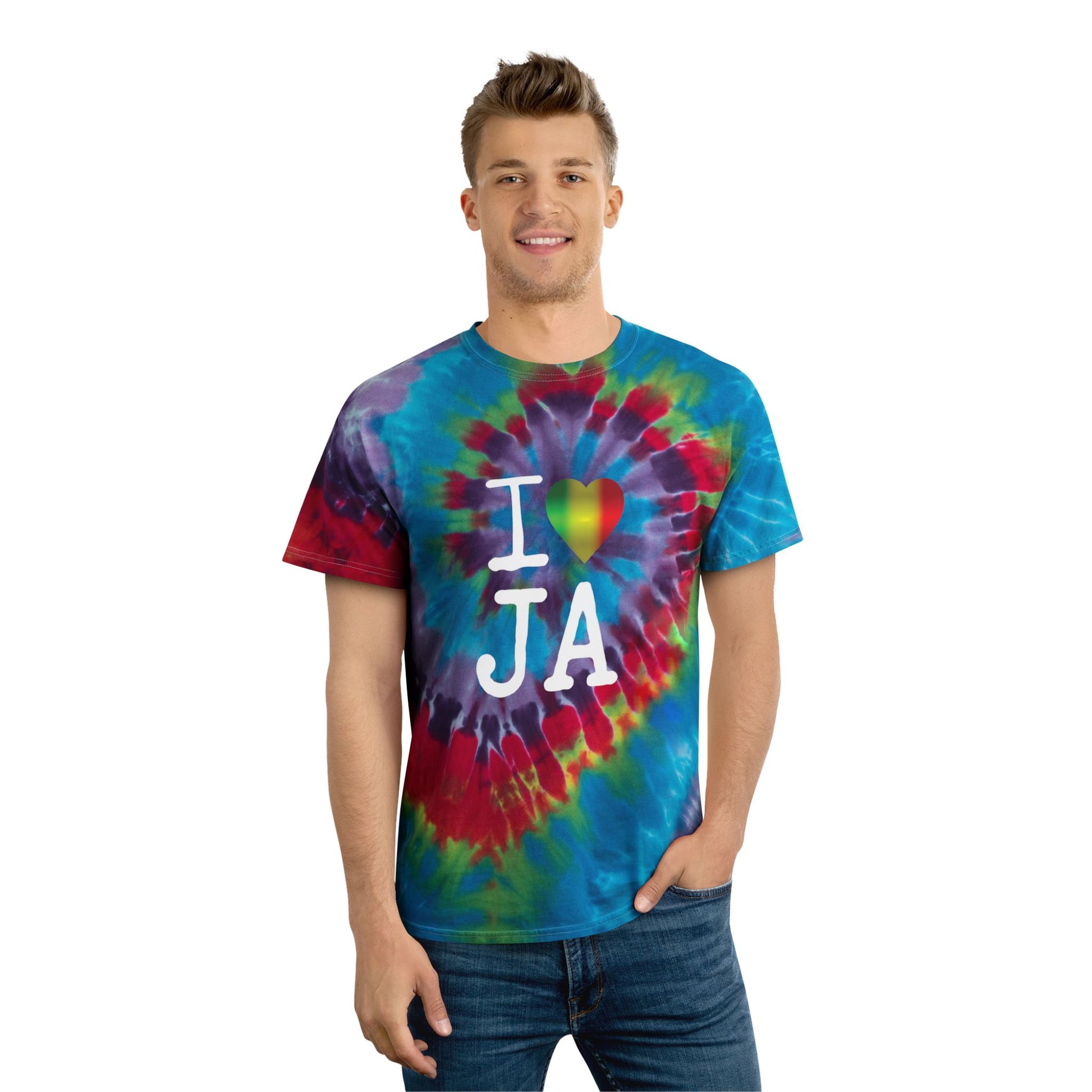 I ❤️ JA Spiral Tie-Dye Tee