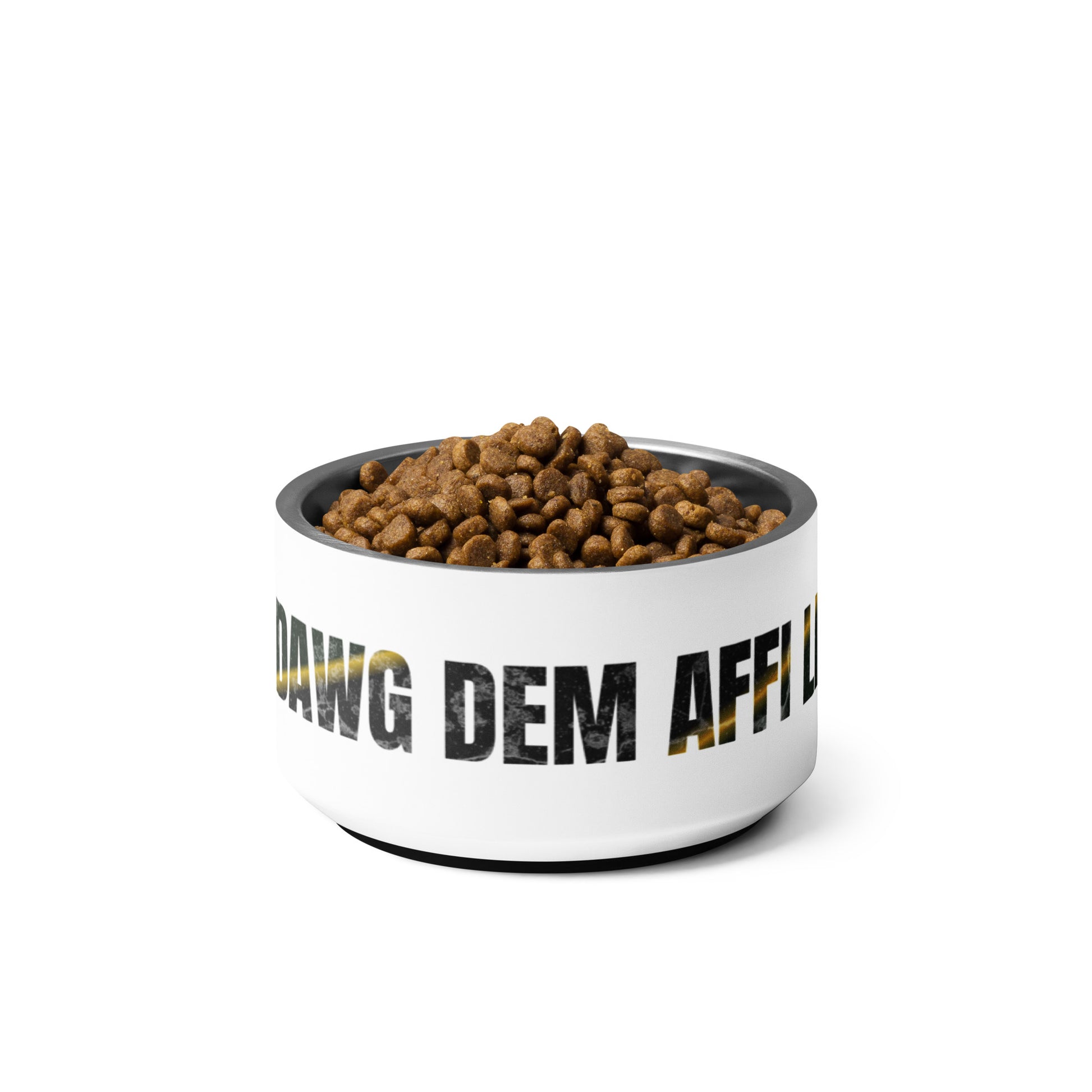 'DAWG DEM AFFI LIVE' Premium Pet Bowl