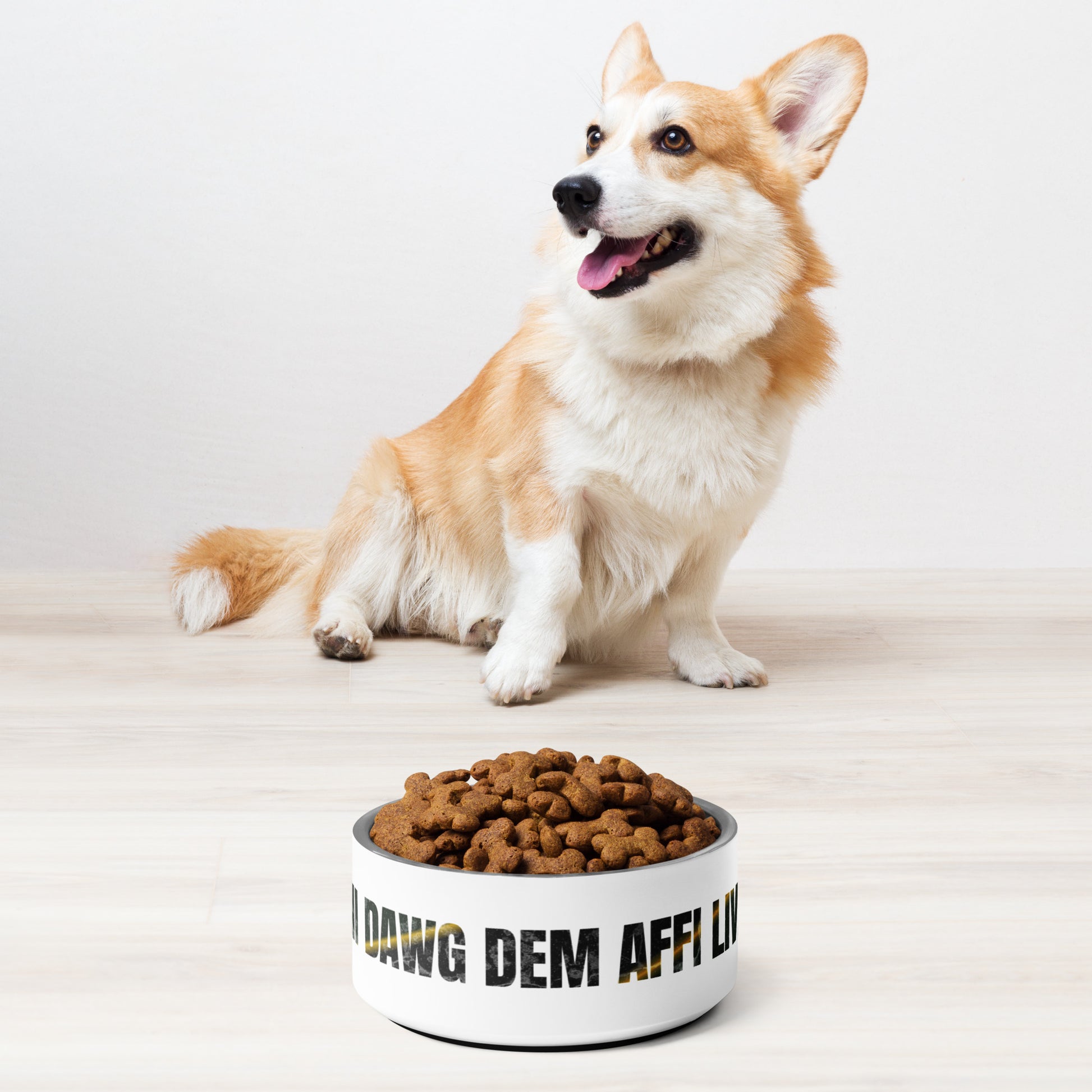 'DAWG DEM AFFI LIVE' Premium Pet Bowl